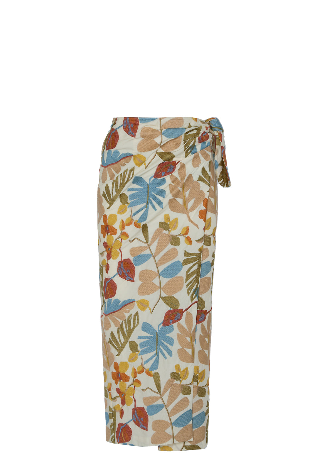 EMBROIDERED TROPICAL FLOWER DAISY SKIRT