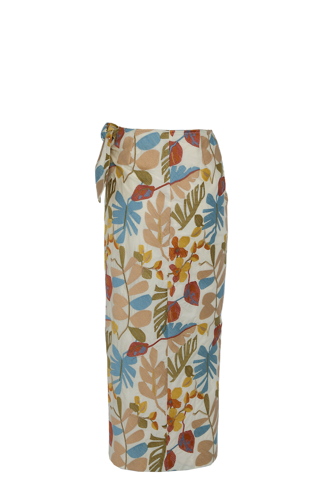 EMBROIDERED TROPICAL FLOWER DAISY SKIRT
