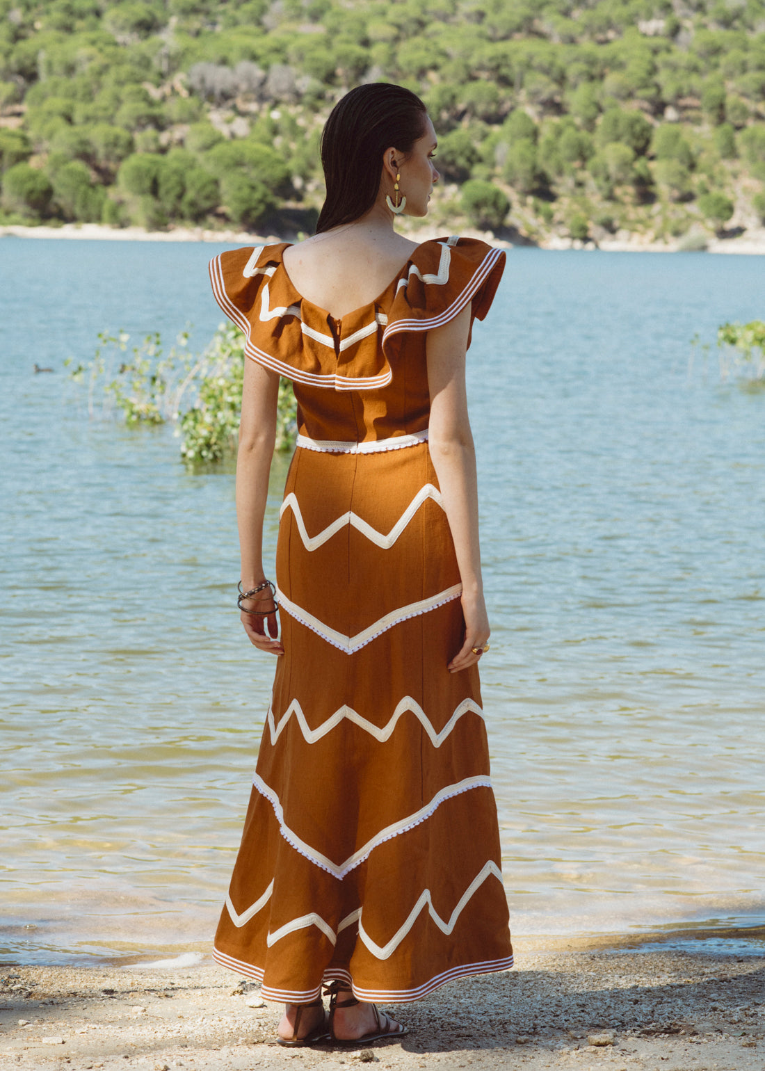 TWO-TONE CAFTAN