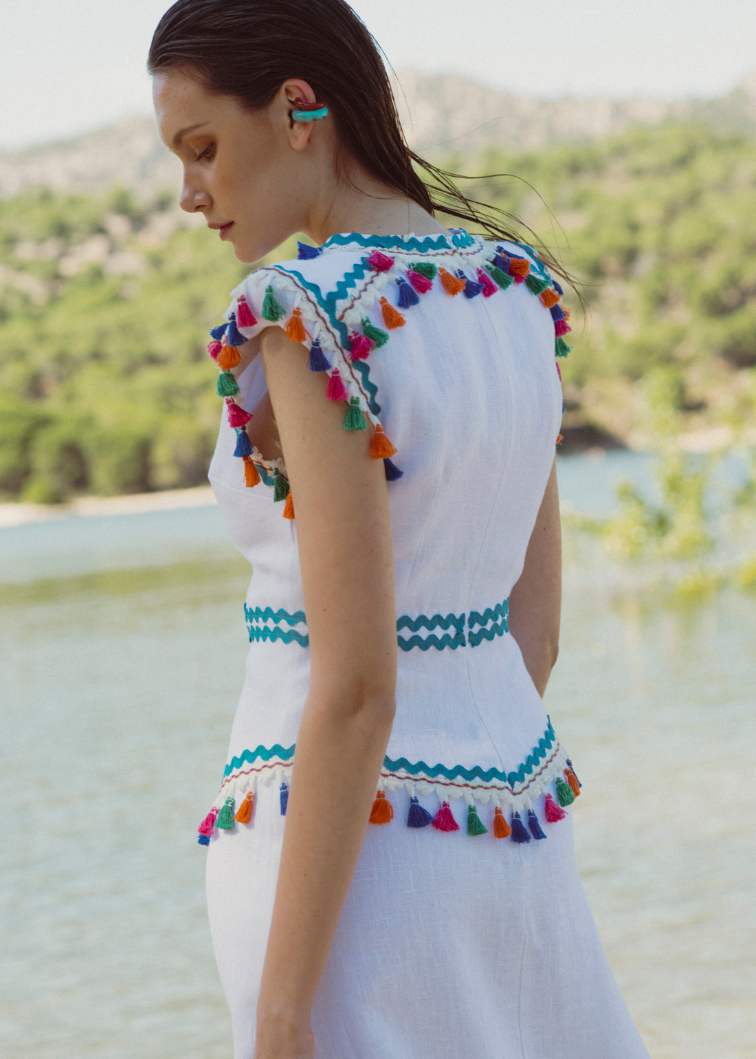 TWO-TONE CAFTAN