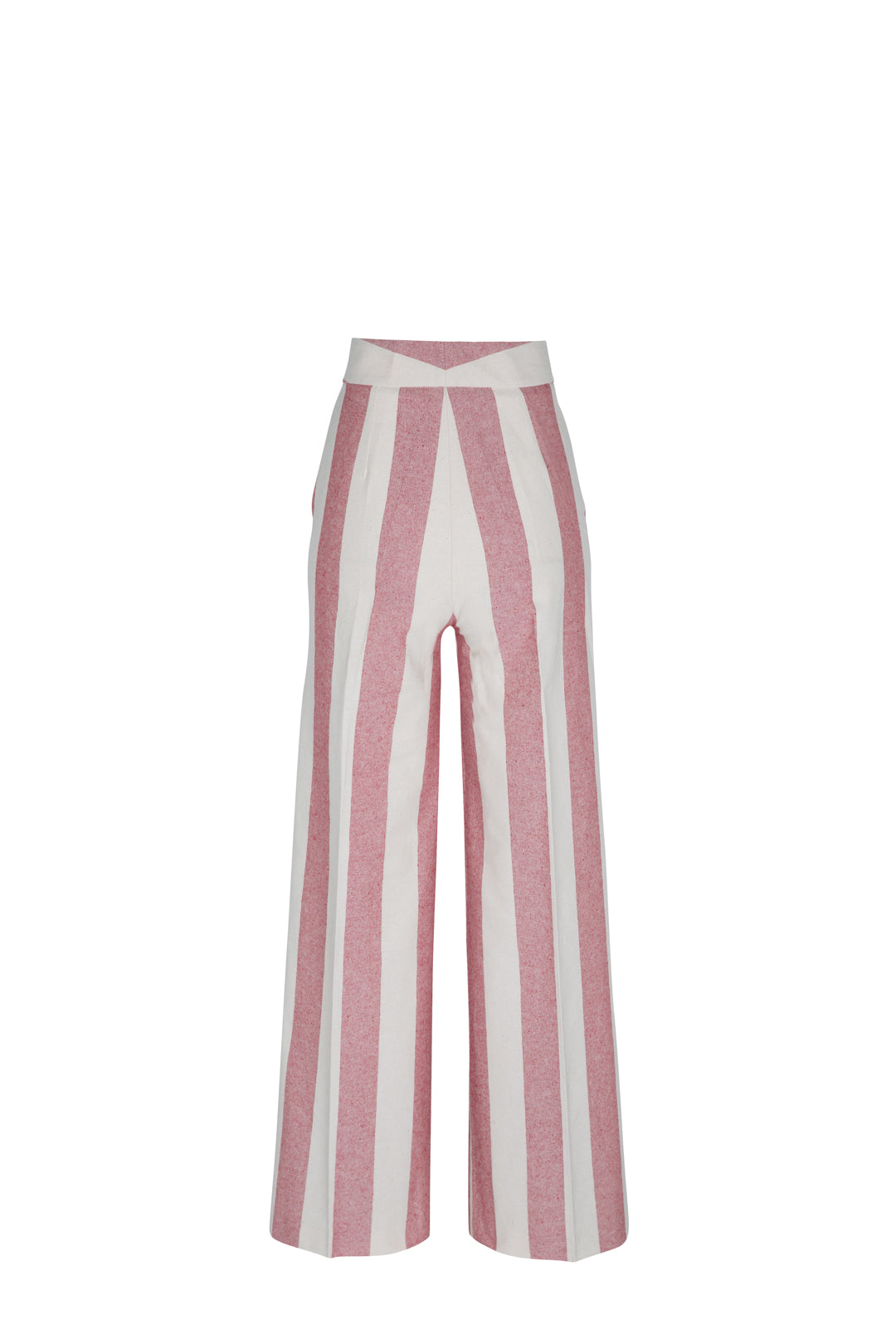PALAZZO PANTS WITH RED FAT STRIPE